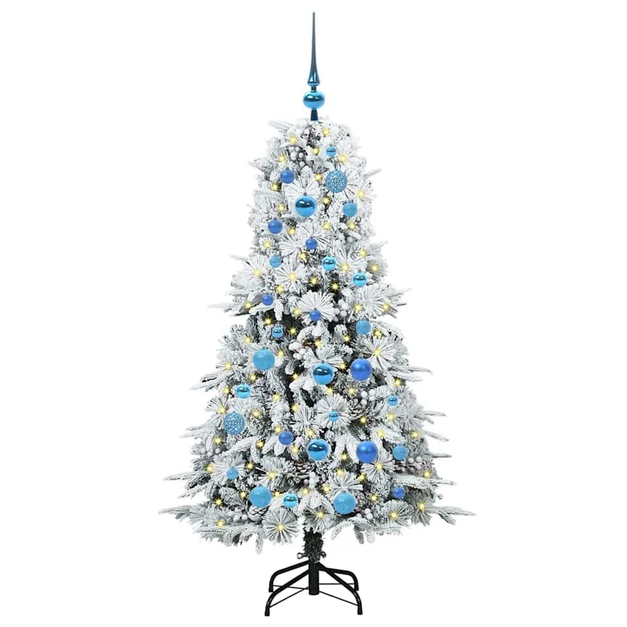 Sapin de Noël Artificiel à Branches Articulées Blanc 150 cm - 3