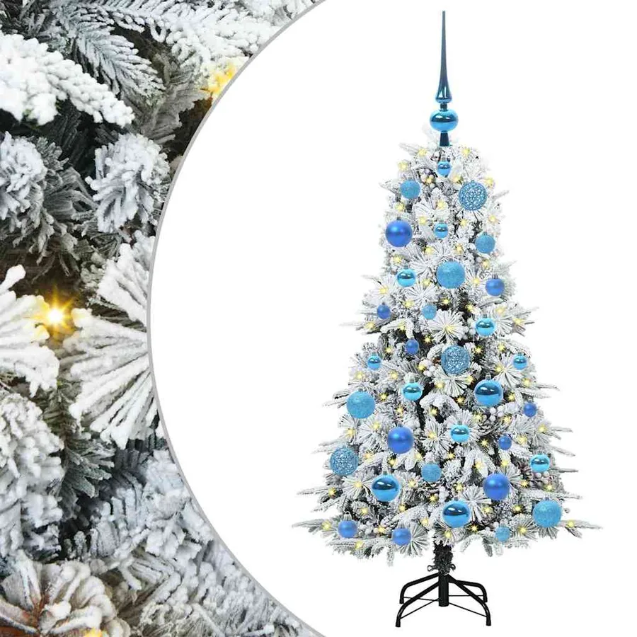 Sapin de Noël Artificiel à Branches Articulées Blanc 120 cm - 2