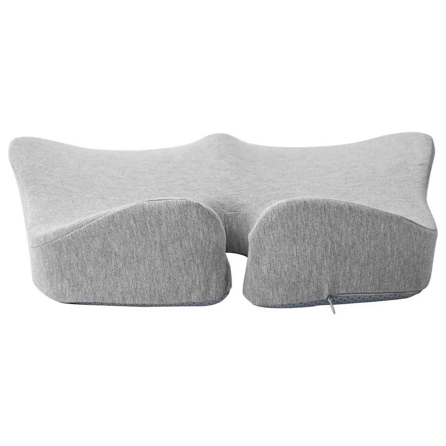 Coussin d’assise Couleur unie Gris clair 50 x 43 x 10 cm - 4