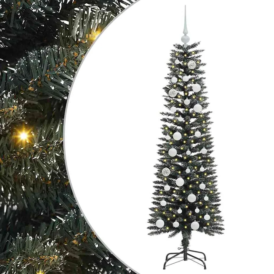 Sapin de Noël artificiel Vert 150 cm PVC, plastique et acier - 2