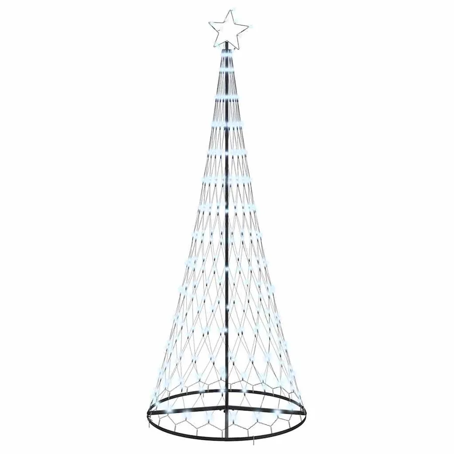 Arbre de Noël LED avec 295 LED Blanc froid 250 cm Métal - 2