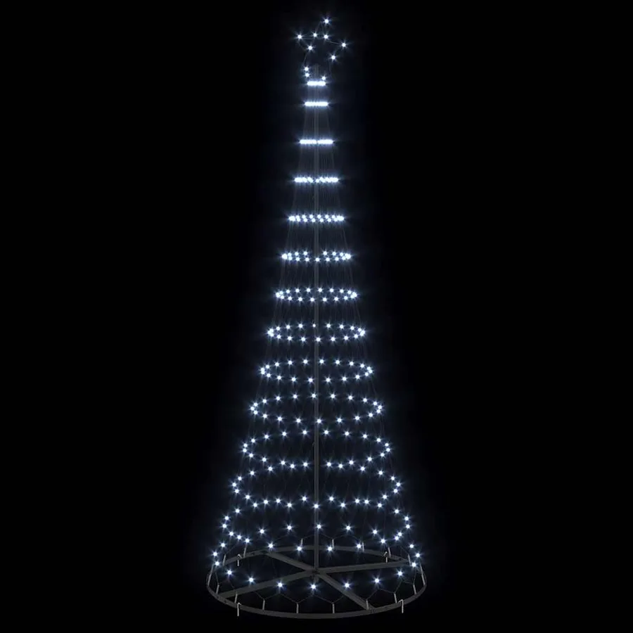 Arbre de Noël LED avec 295 LED Blanc froid 250 cm Métal - 4