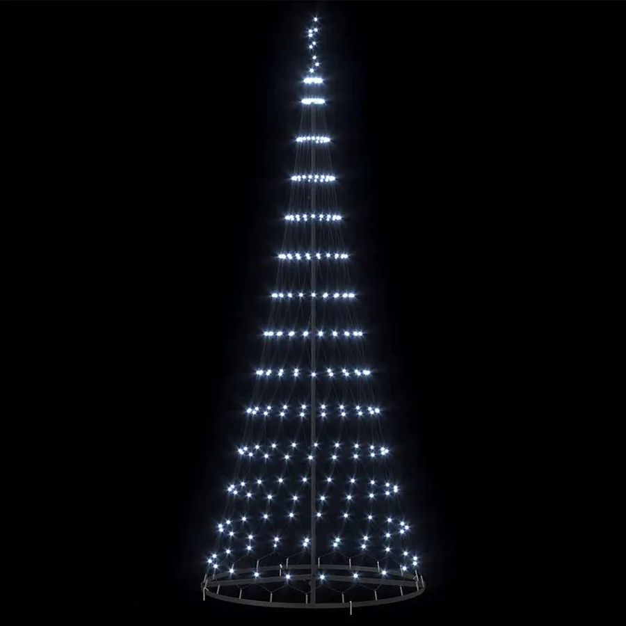 Arbre de Noël LED avec 295 LED Blanc froid 250 cm Métal - 5