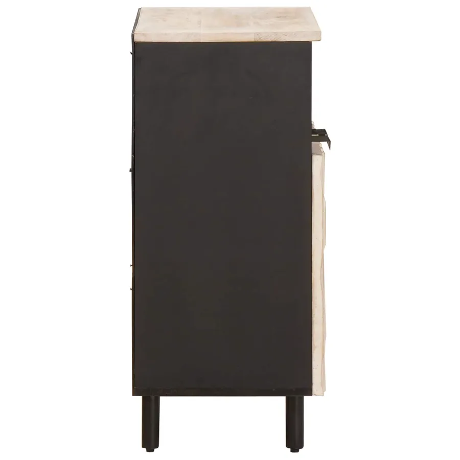 Buffet avec stockage Finition Lavage Blanc 60 x 33 x 75 cm - 4