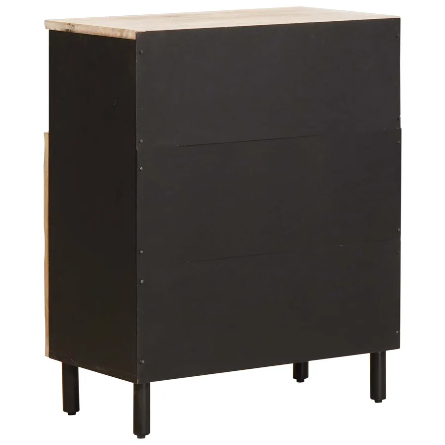 Buffet avec stockage Finition Lavage Blanc 60 x 33 x 75 cm - 5