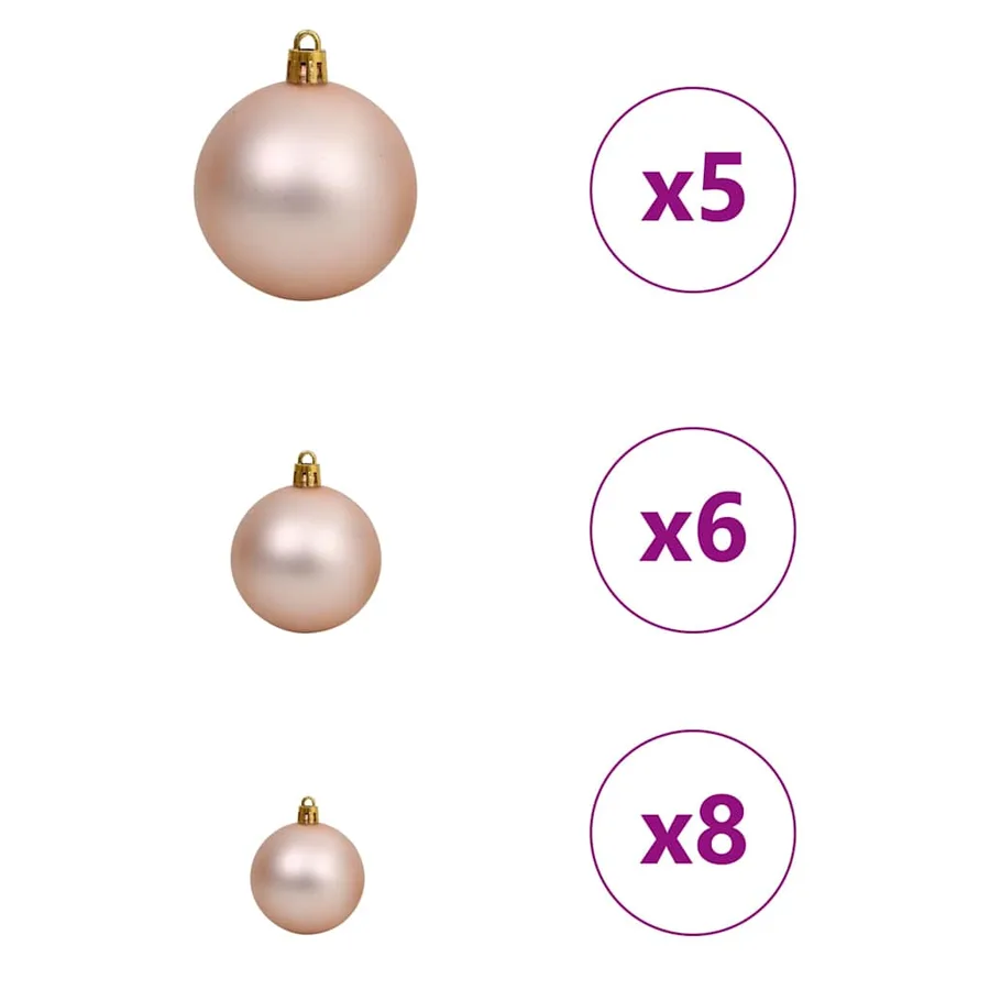 Sapin de Noël artificiel avec 150 LED Vert 150 cm PE et PVC - 9
