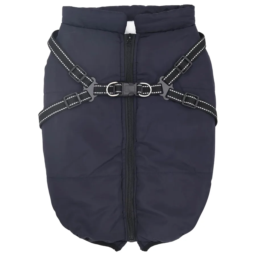 Manteau pour chien Bleu marine L48 Fleece et Polyester - 2