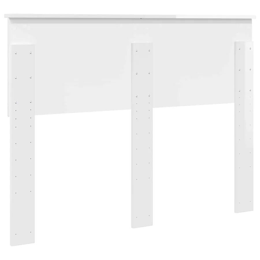 Tête de lit Blanc Brillant Bois d'ingénierie - 6