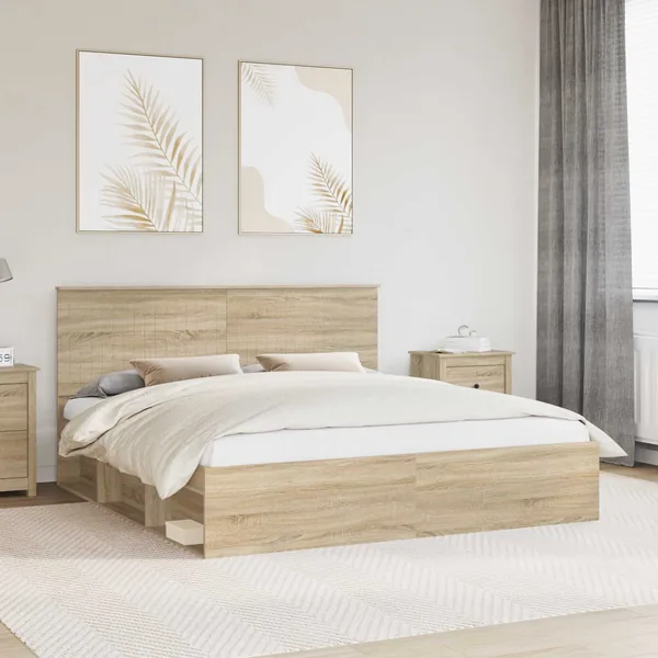 Cadre de lit Sonoma 180 x 200 cm Bois de pin massif