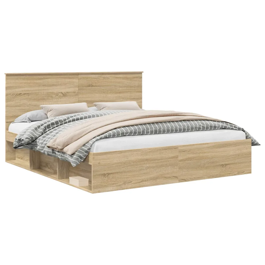 Cadre de lit Sonoma 180 x 200 cm Bois de pin massif - 2
