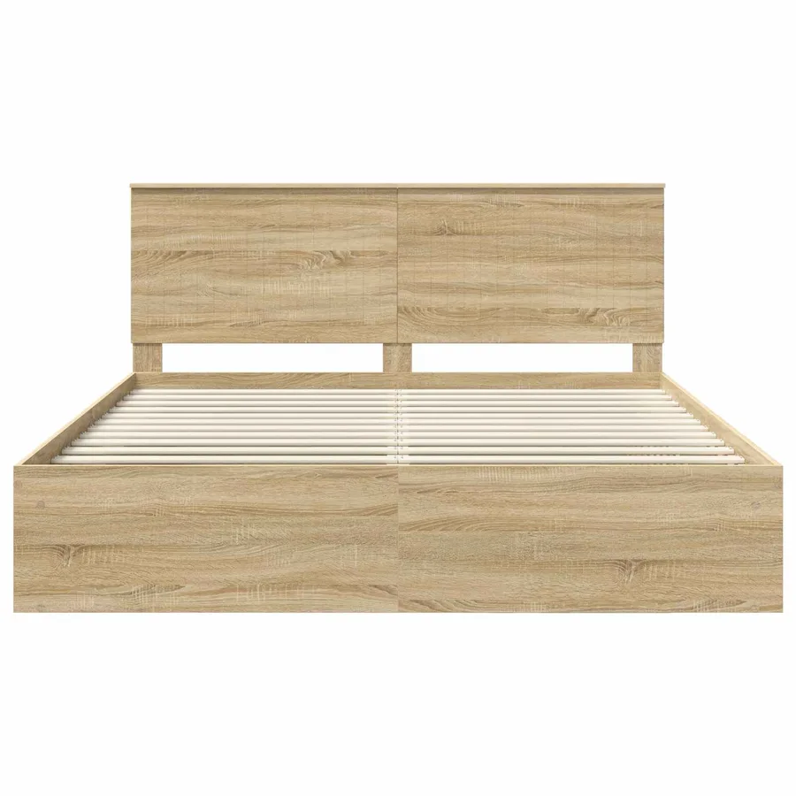 Cadre de lit Sonoma 180 x 200 cm Bois de pin massif - 7
