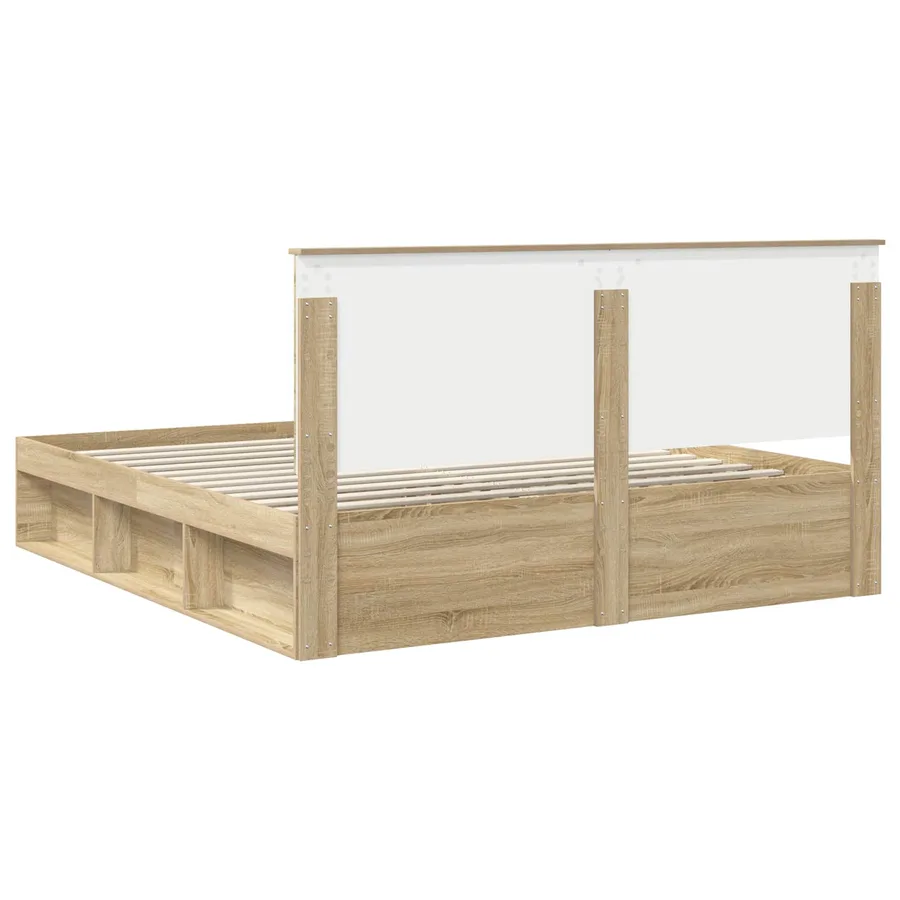 Cadre de lit Sonoma 180 x 200 cm Bois de pin massif - 9