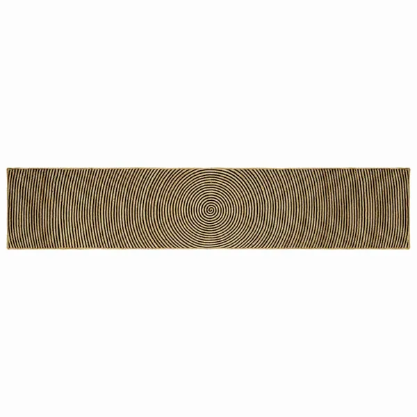 Tapis de surface Noir 60 x 400 cm Jute