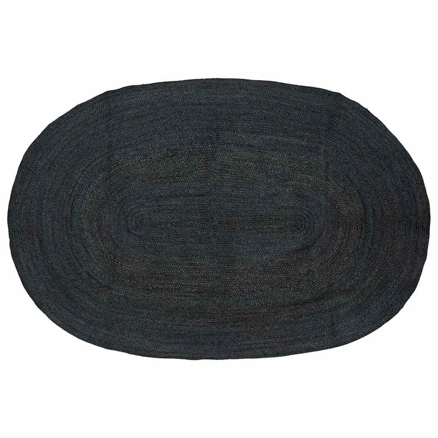 Tapis de surface Gris foncé 152 x 245 cm Jute