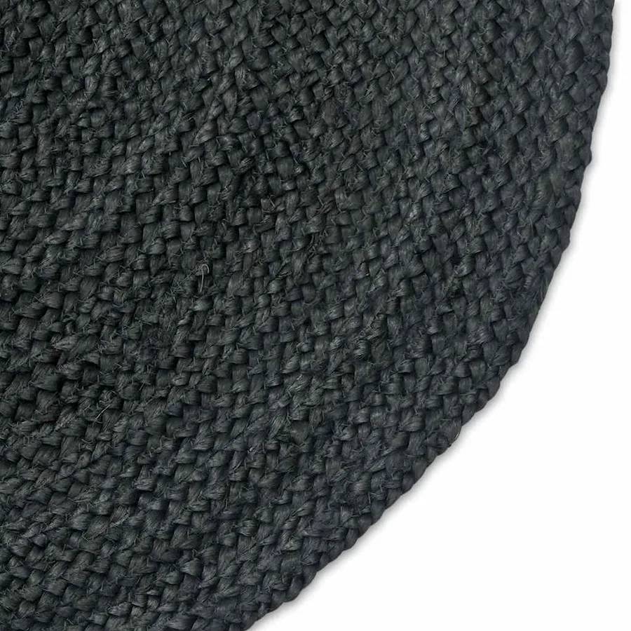 Tapis de surface Gris foncé 152 x 245 cm Jute - 5