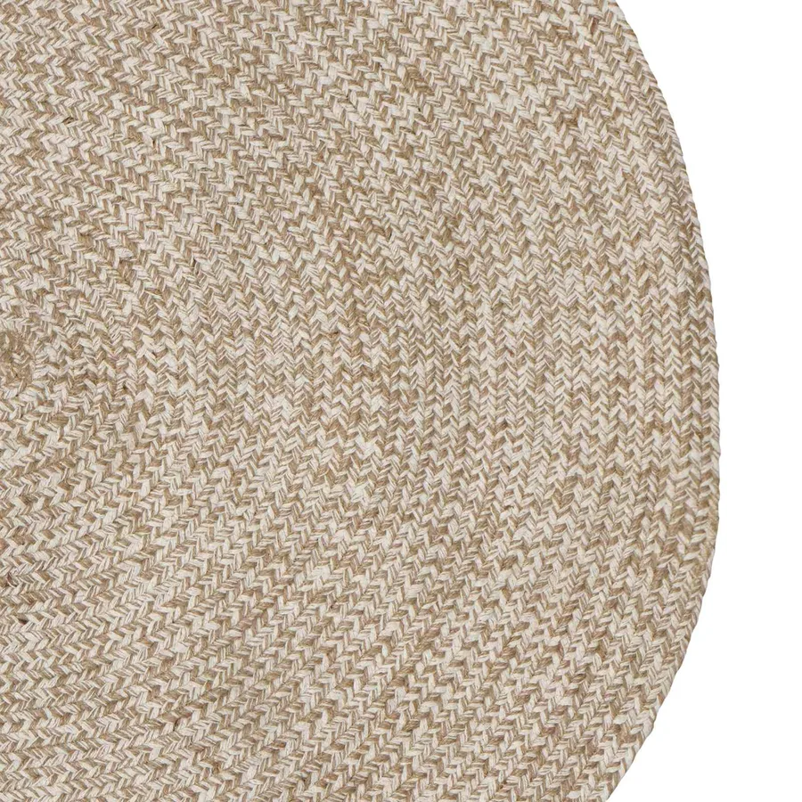 Tapis de surface Blanc 152 x 245 cm Jute - 3
