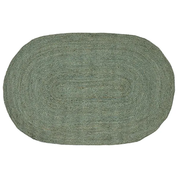 Tapis de surface Vert olive 100 x 152 cm Jute