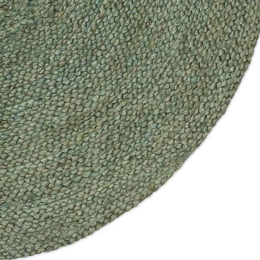 Tapis de surface Vert olive 100 x 152 cm Jute - 3