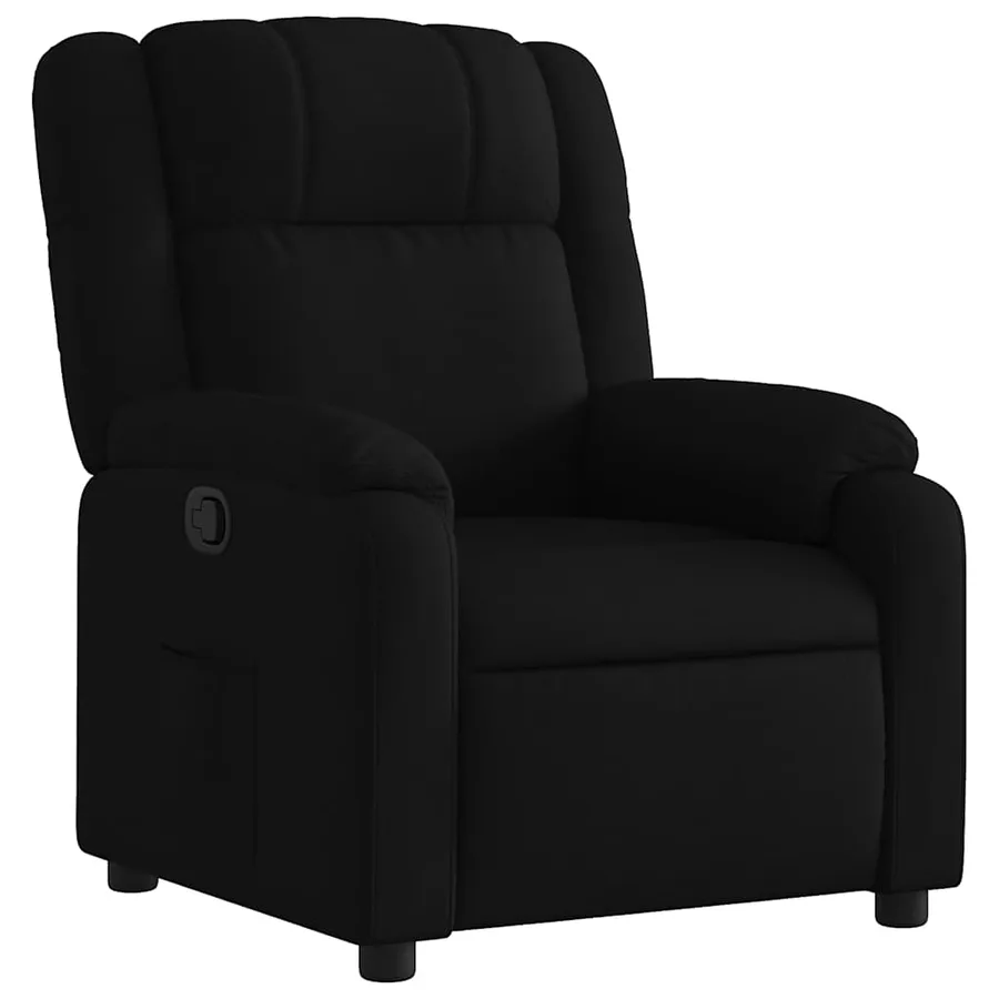 Fauteuil inclinable noir tissu - 2