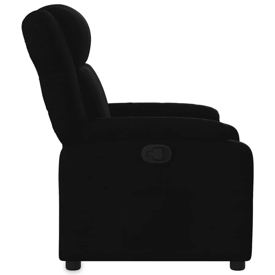 Fauteuil inclinable noir tissu - 7