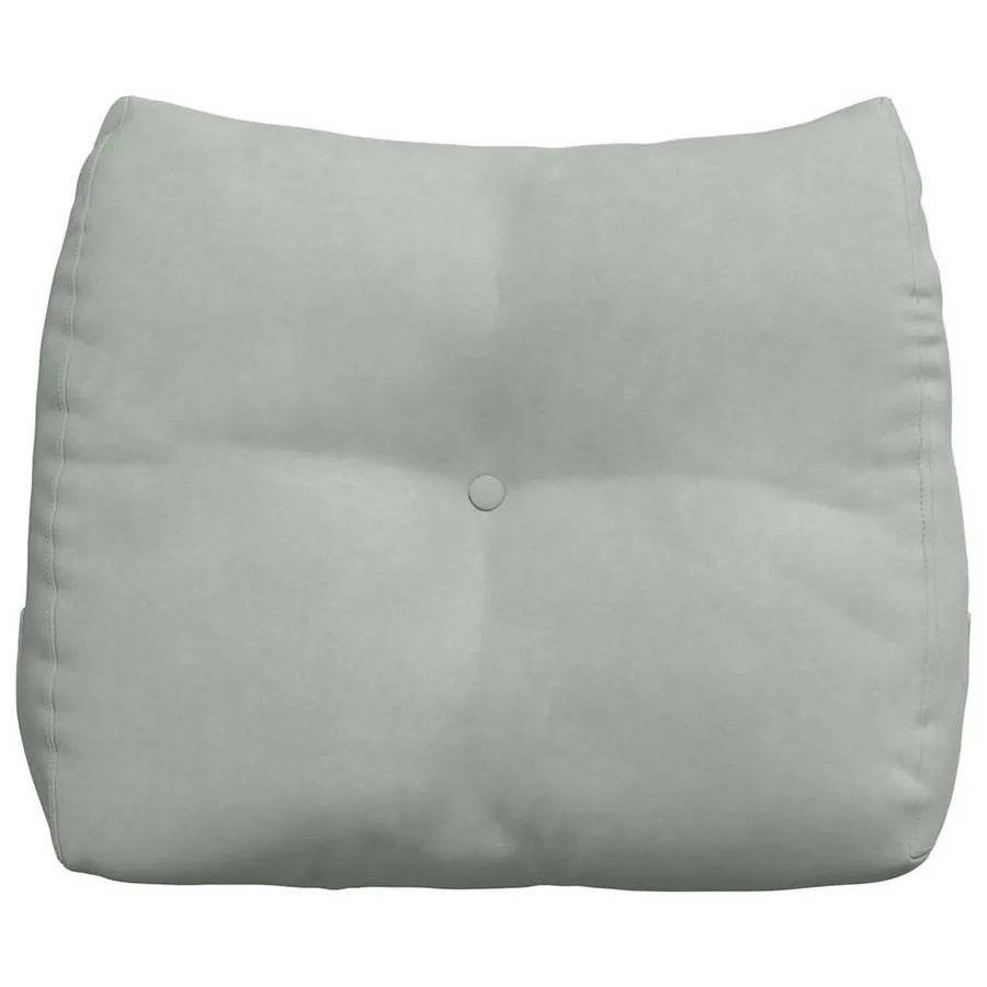 Coussin de Dos Gris clair 60 x 24 x 50 cm Velours - 6