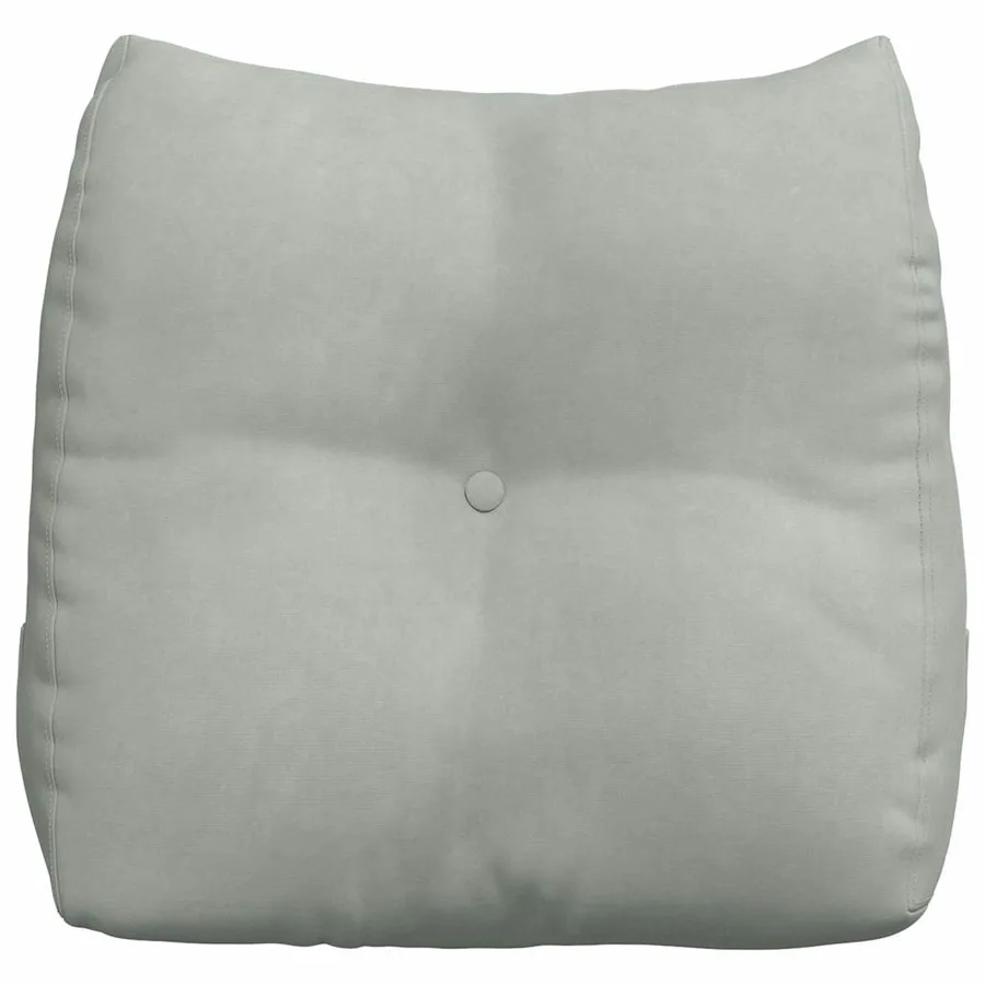 Coussin de Dos Gris clair 45 x 24 x 50 cm Velours - 6