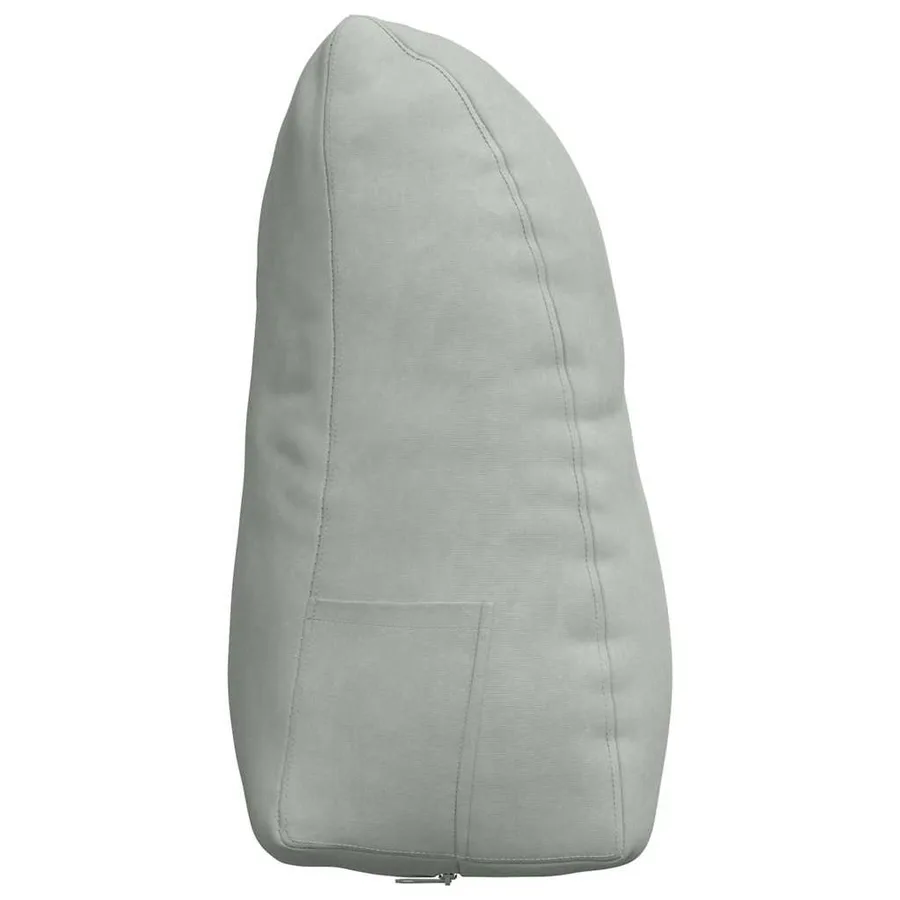 Coussin de Dos Gris clair 45 x 24 x 50 cm Velours - 7