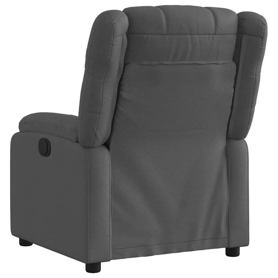 Fauteuil inclinable Gris foncé Tissu - 3