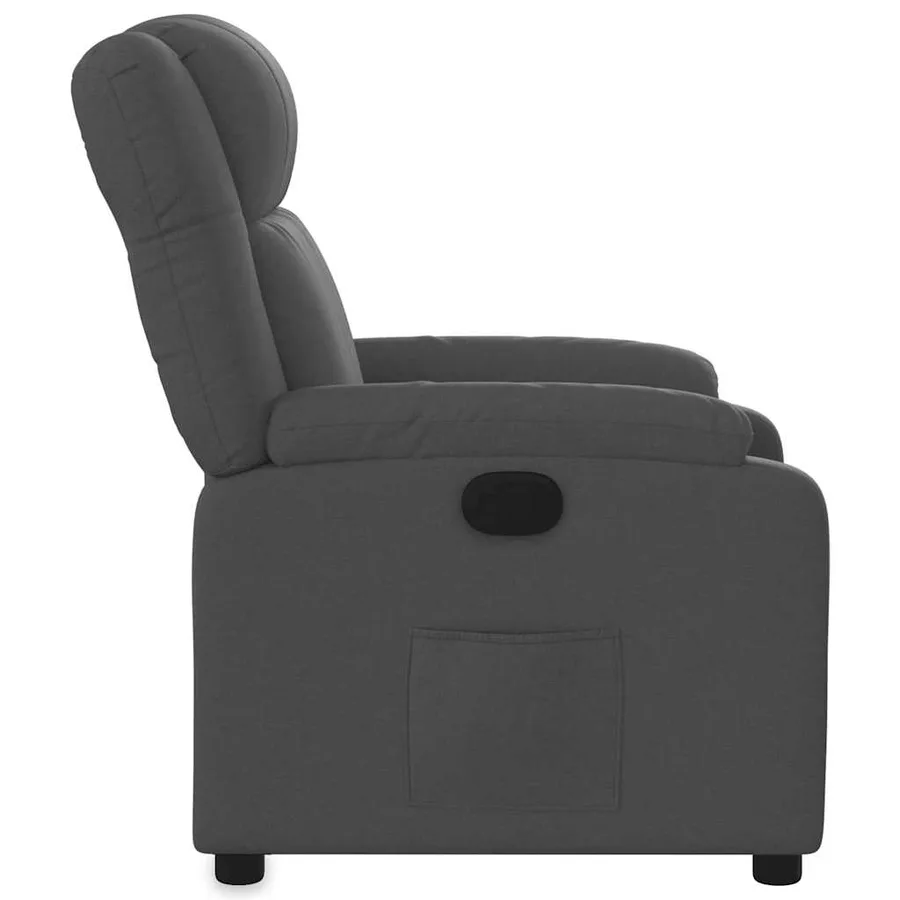 Fauteuil inclinable Gris foncé Tissu - 7