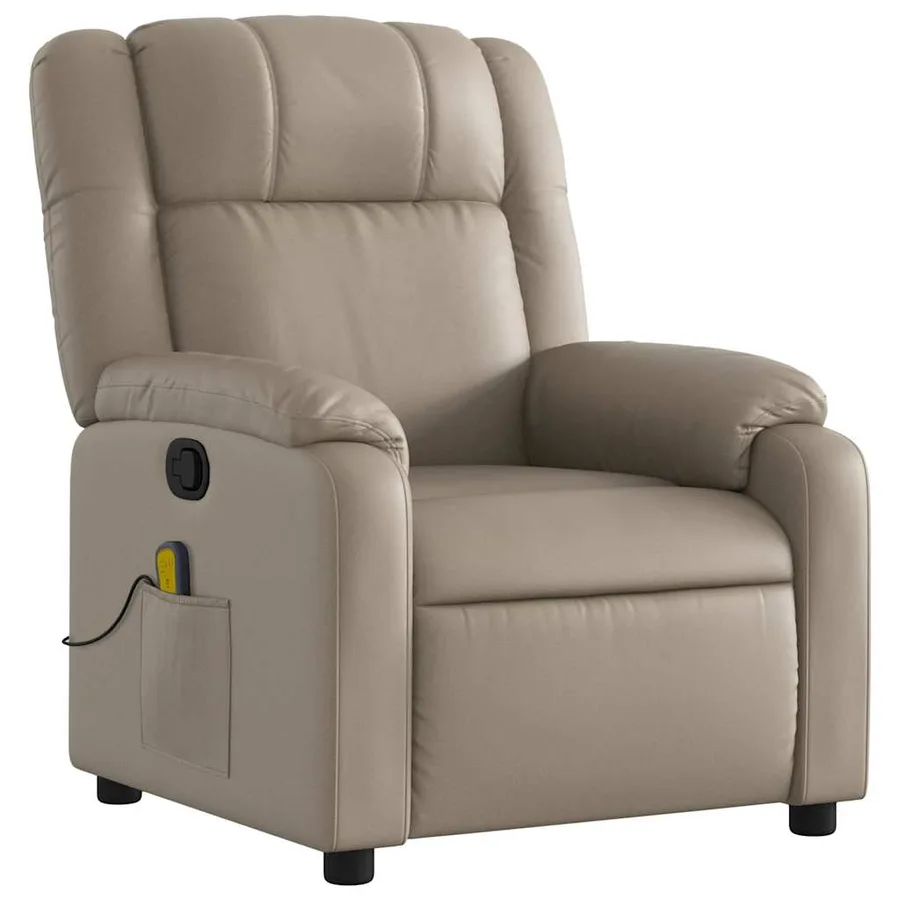 Fauteuil de massage inclinable Cappuccino Similicuir - 3