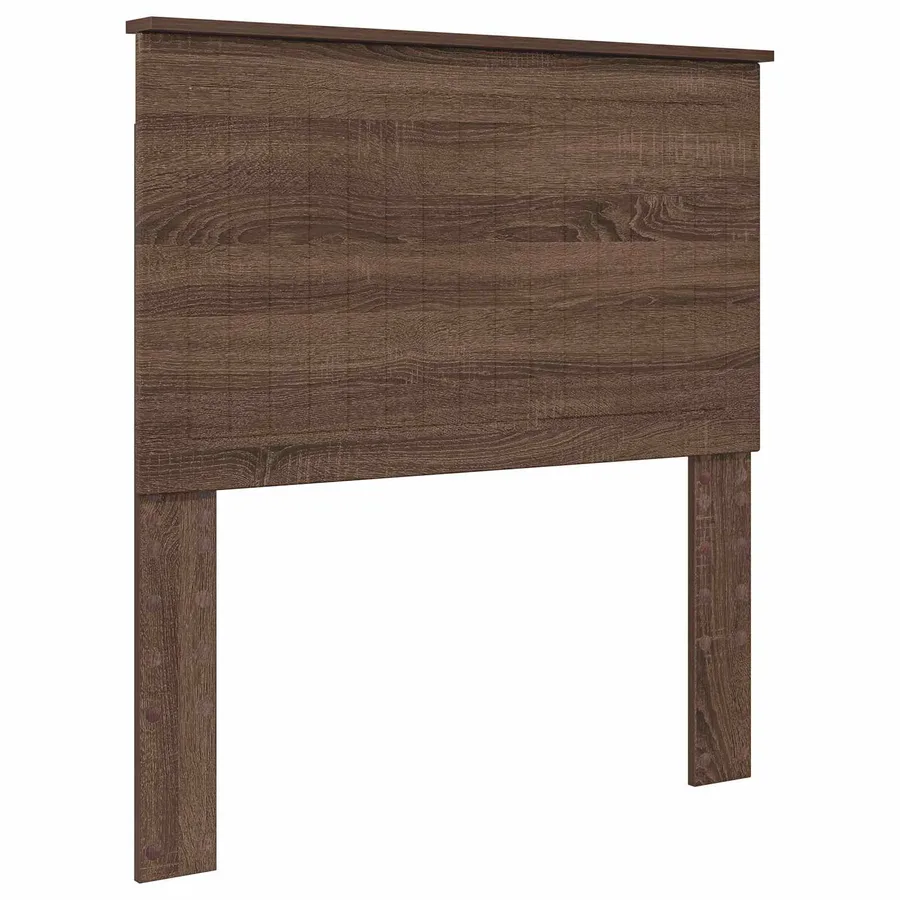 Cadre de lit Chêne brun 90 x 200 cm Bois de pin massif - 6