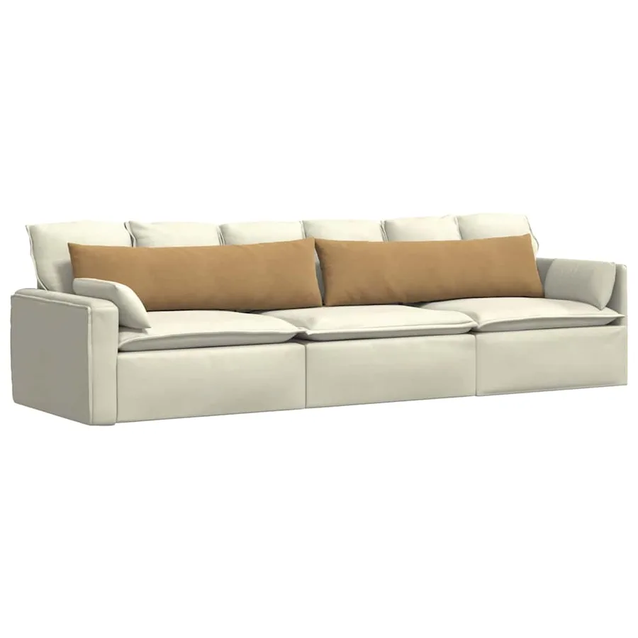 Coussins de canapé 2 pcs Marron 145 x 40 cm - 3