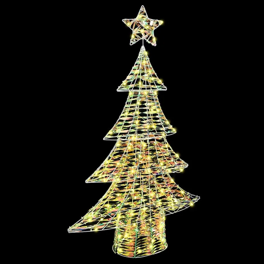 Sapin de Noël avec 120 LED Blanc chaud 120,5 cm PET - 5