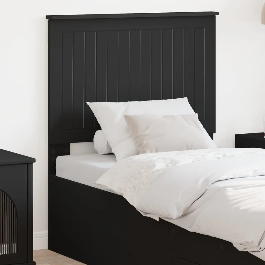 Tête de lit avec tête de lit Chêne noir 80 cm Bois d'ingénierie