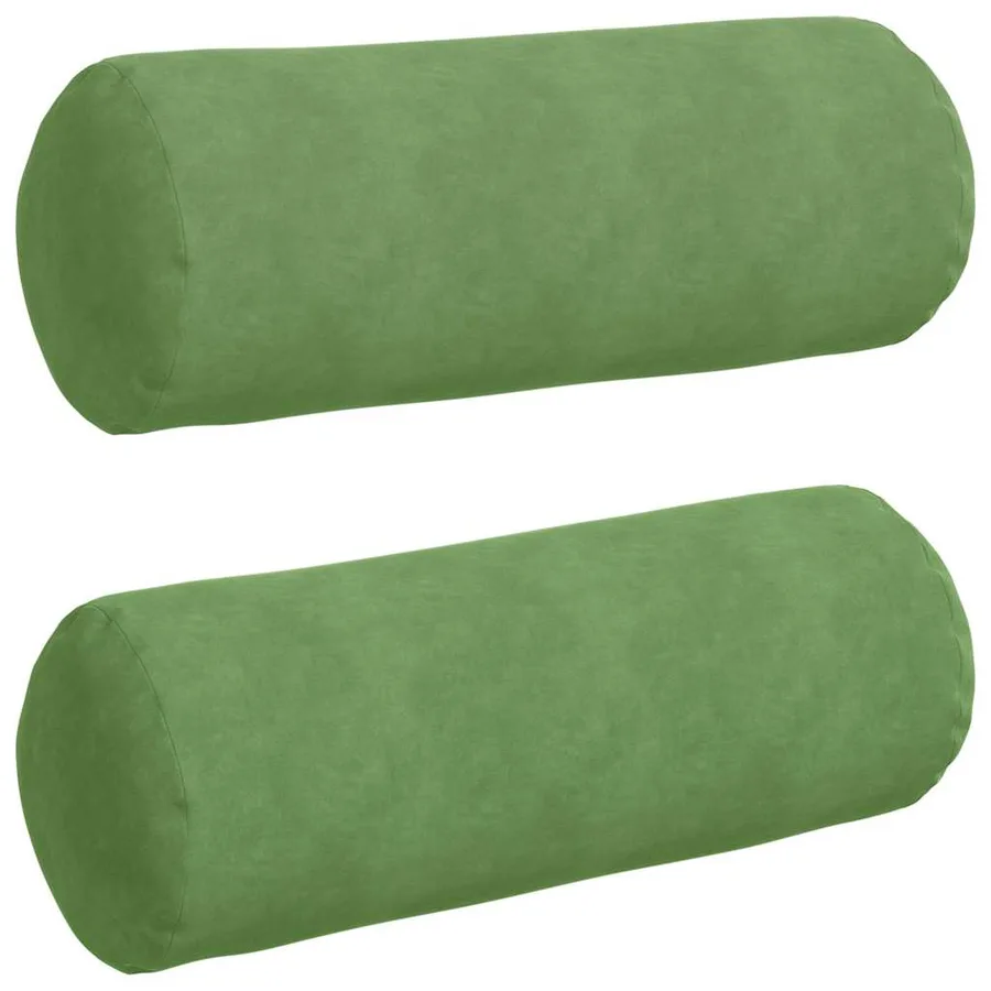 Coussins d'accent 2 pcs Vert clair Ø 25 x 70 cm - 2