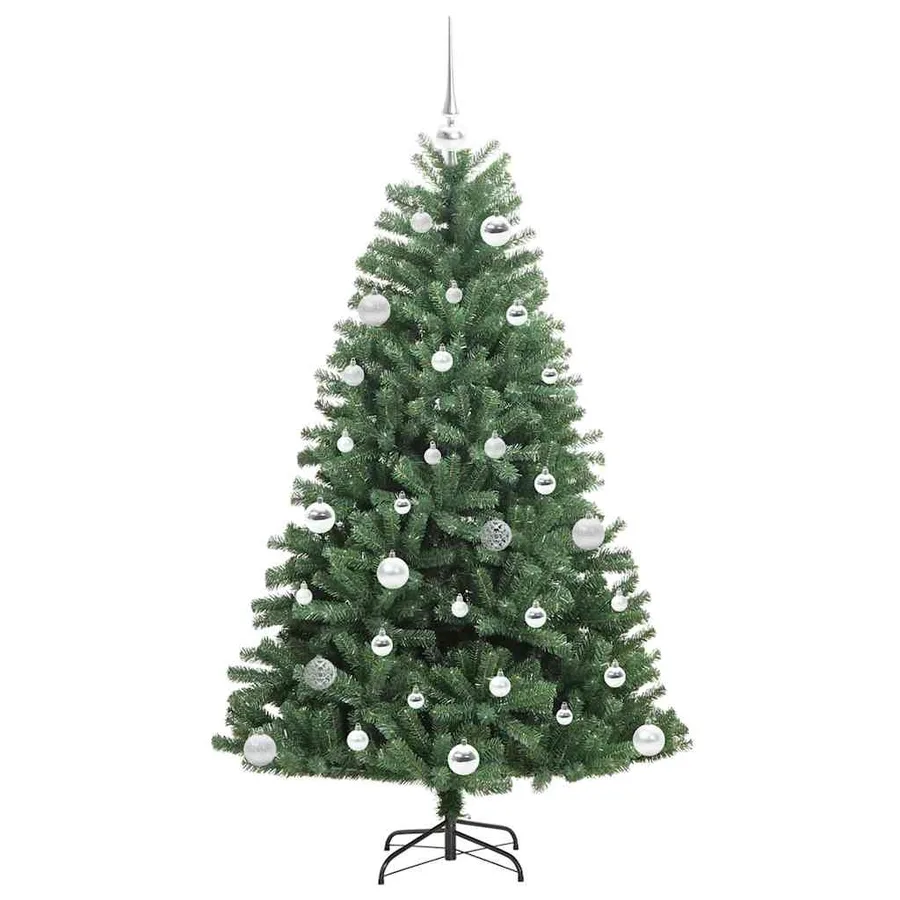 Sapin de Noël Artificiel à Branches Articulées Vert 150 cm - 4