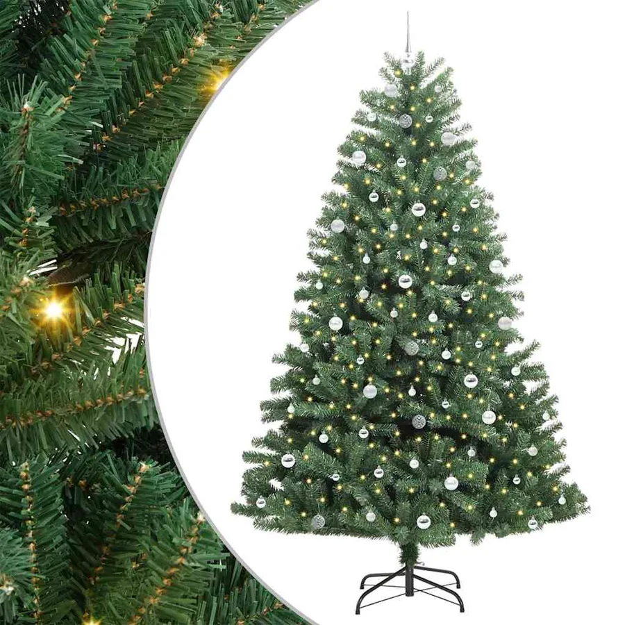 Sapin de Noël Artificiel à Branches Articulées Vert 240 cm - 2