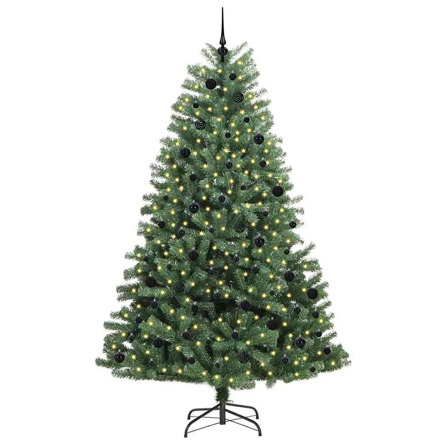 Sapin de Noël Artificiel à Branches Articulées Vert 240 cm - 3