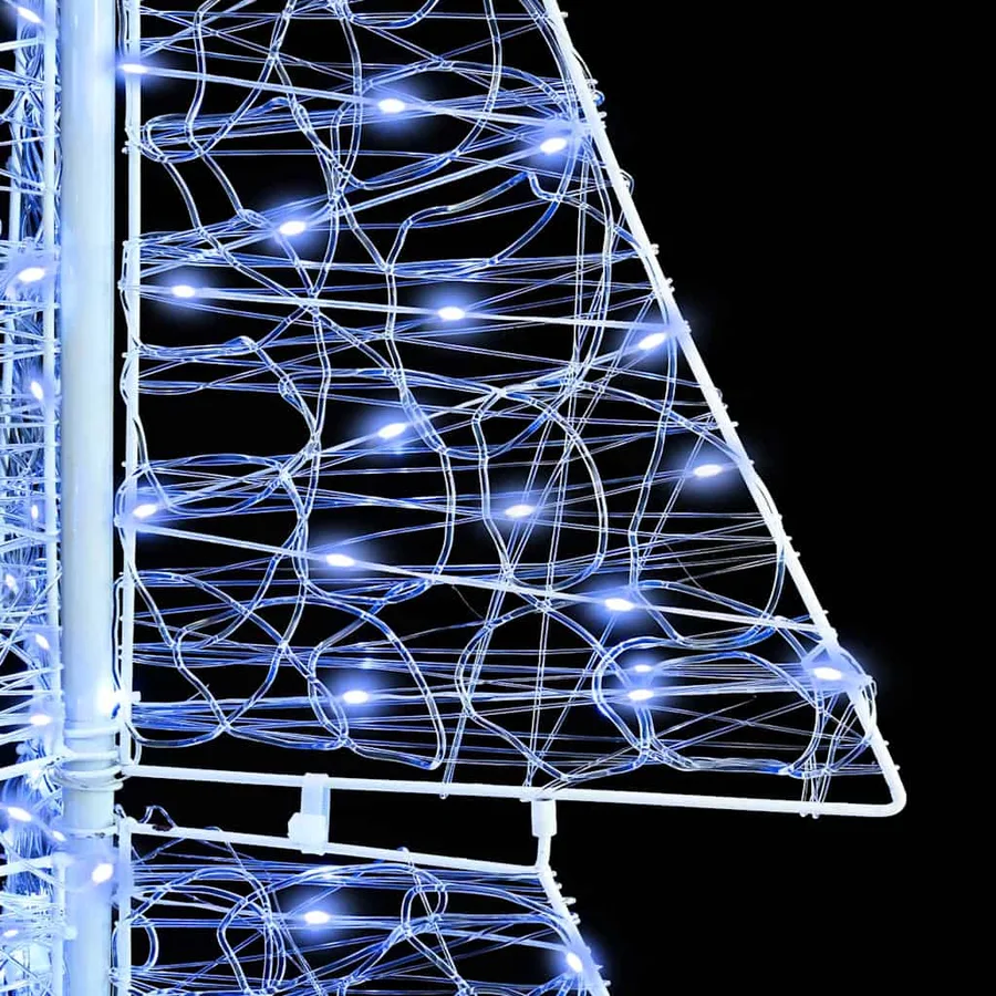 Sapin de Noël avec 240 LED Blanc Froid 180 cm Acrylique - 7