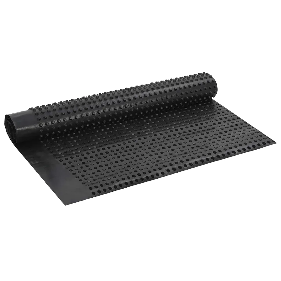 Feuille de drainage nervurée Noir 1 x 20 m HDPE - 2
