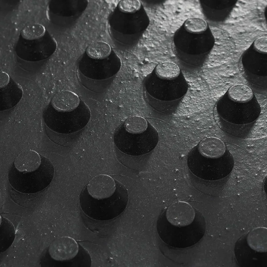 Feuille de drainage nervurée Noir 1 x 20 m HDPE - 7