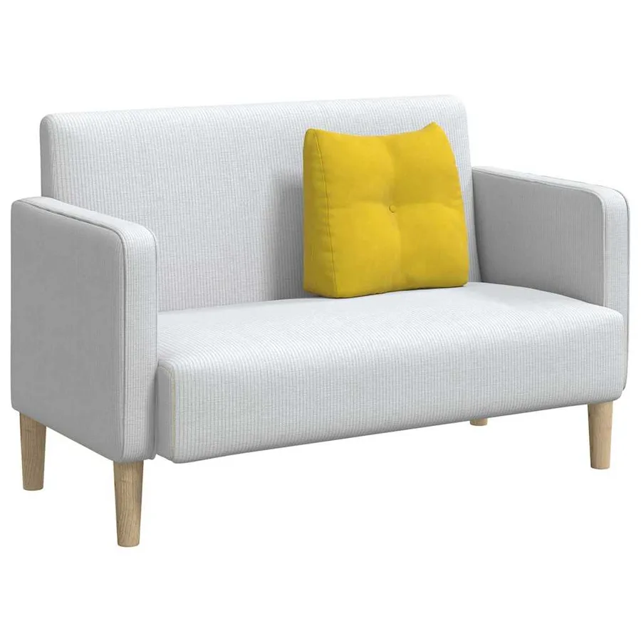 Coussin de Dos Jaune 45 x 24 x 50 cm Velours - 3