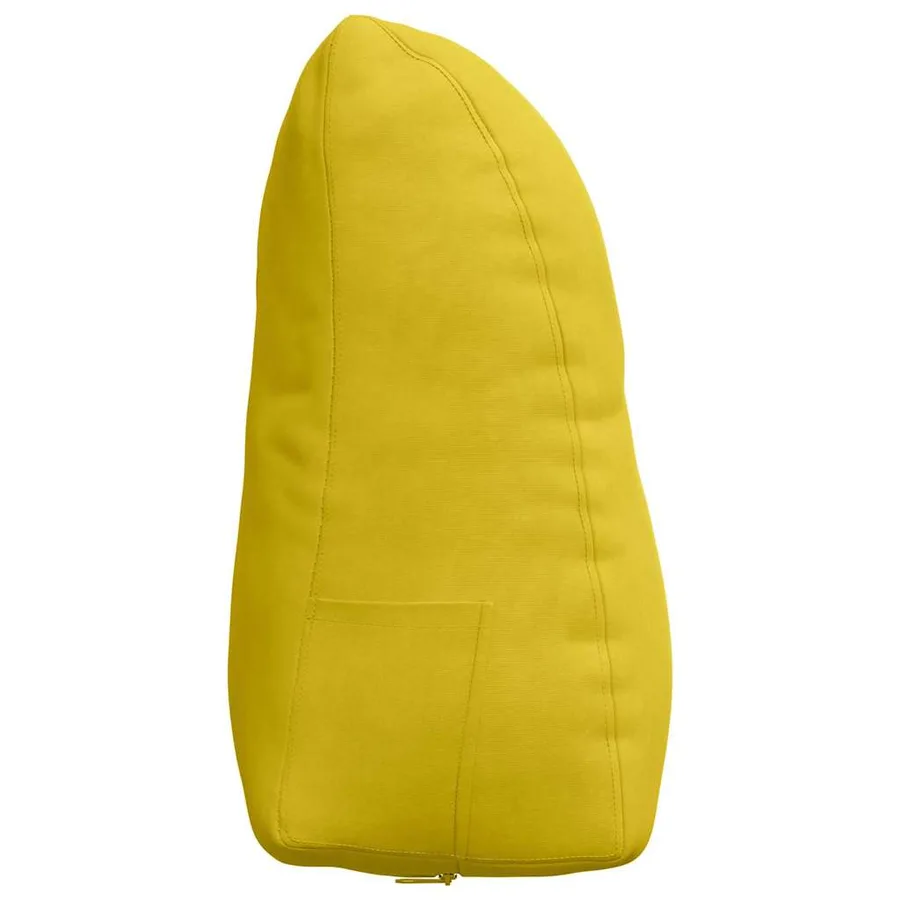 Coussin de Dos Jaune 45 x 24 x 50 cm Velours - 7