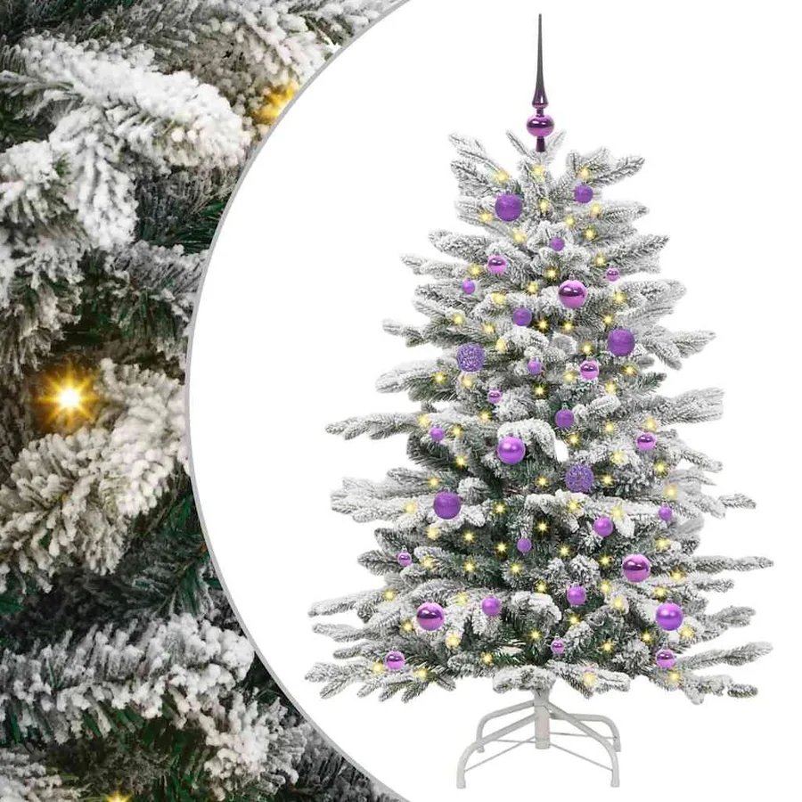 Sapin de Noël Artificiel à Branches Articulées Blanc 150 cm - 2