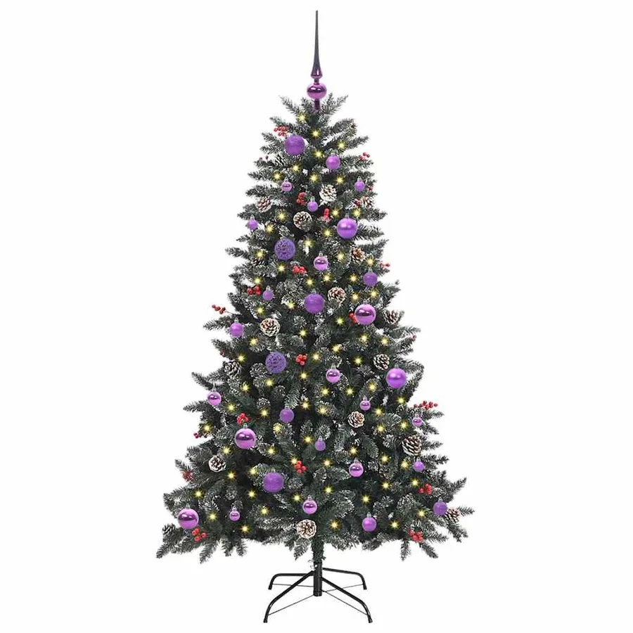 Sapin de Noël artificiel Vert 150 cm PVC, plastique et acier - 3