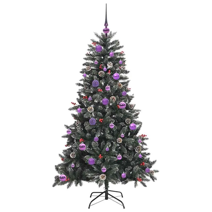 Sapin de Noël artificiel Vert 150 cm PVC, plastique et acier - 4