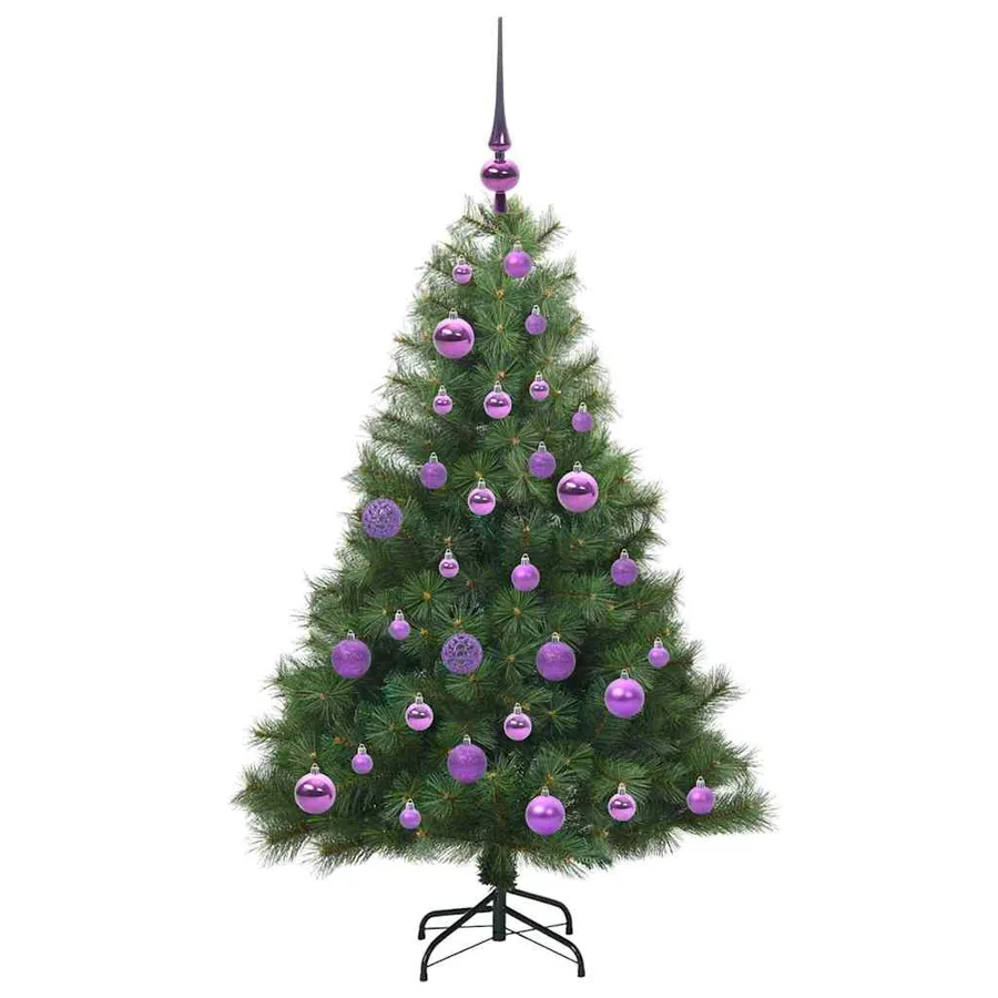 Sapin de Noël artificiel avec 150 LED Vert 120 cm PE et PVC - 4