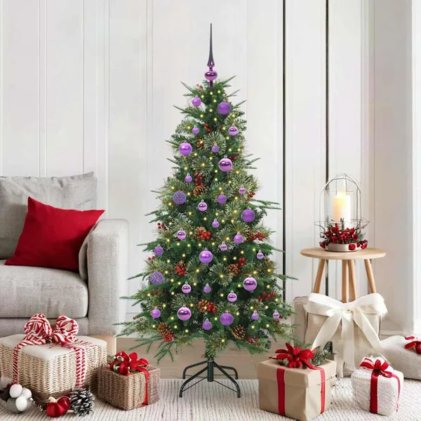 Sapin de Noël Artificiel à Branches Articulées Vert 150 cm