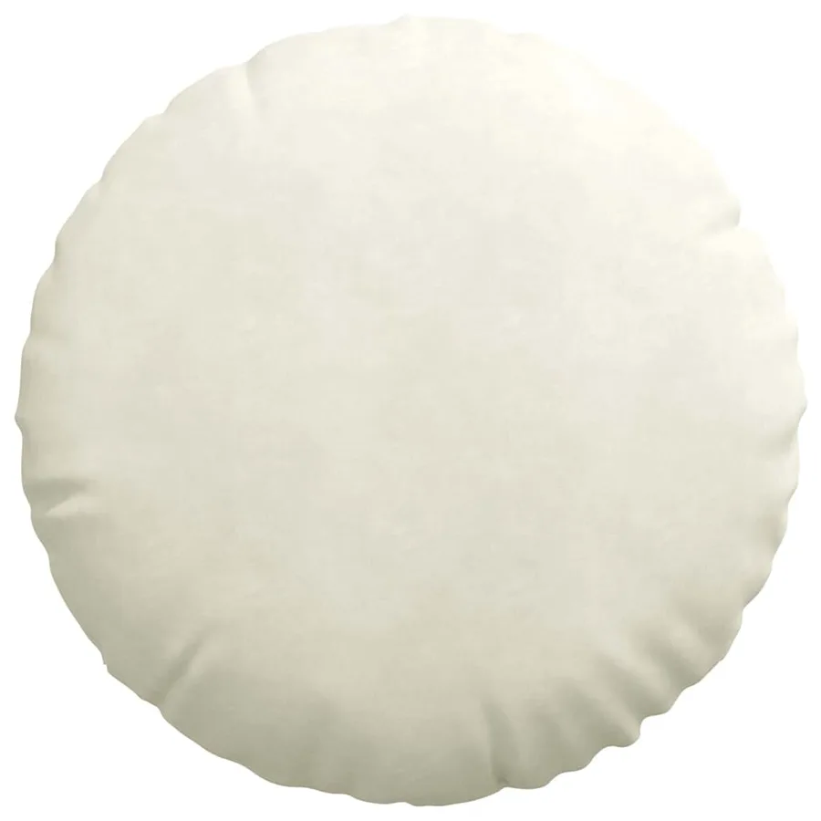 Coussins de siège 2 pcs Crème Ø 80 x 29 cm Velours - 6