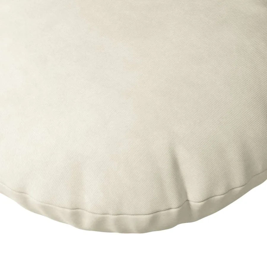 Coussins de siège 2 pcs Crème Ø 80 x 29 cm Velours - 7